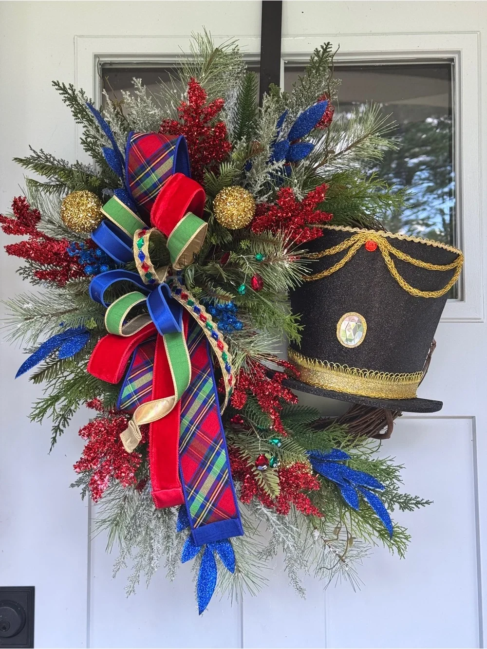 Handmade Nutcracker Grapevine Wreath